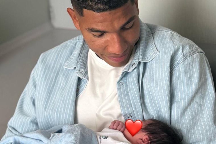Orlando Mosquera recibe a su primer hijo con emotivo mensaje