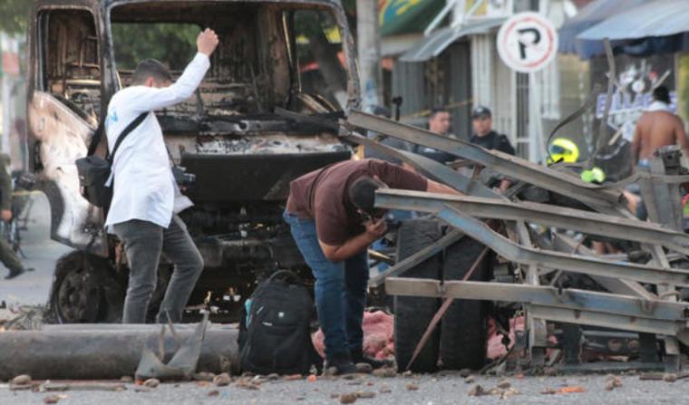 Al menos once heridos por atentado terrorista en la ciudad colombiana de Cúcuta