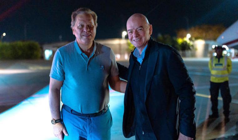 Infantino llega a Cali para participar en la investidura del nuevo presidente colombiano